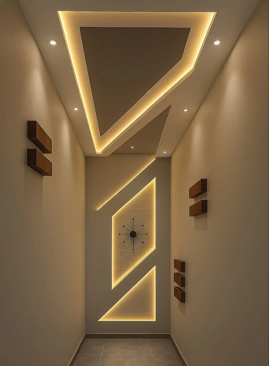 گچ کاری لکه گیری لاین نوری نور مخفی همه طرح ها|خدمات پیشه و مهارت|بافق, |دیوار