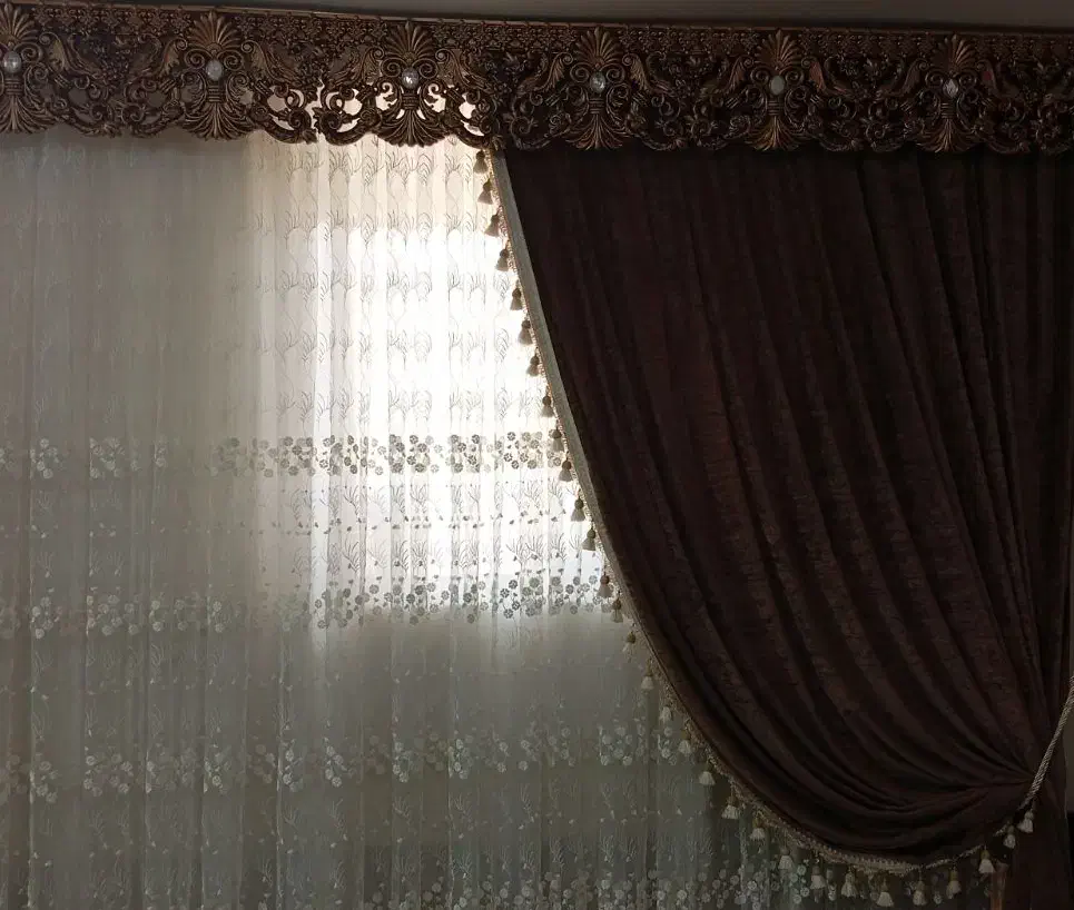 پرده سالم و تمیز|پرده، رانر، رومیزی|منج, |دیوار