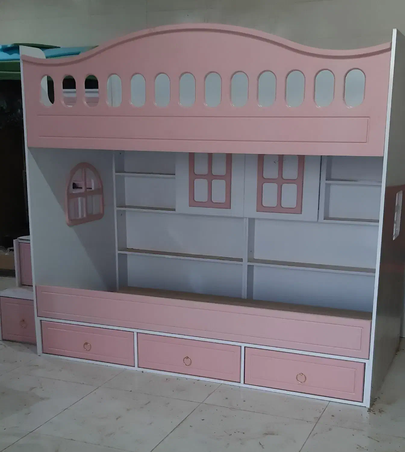 تخت خواب دوطبقه مدل سپید|تخت و سرویس خواب|تبریز, |دیوار