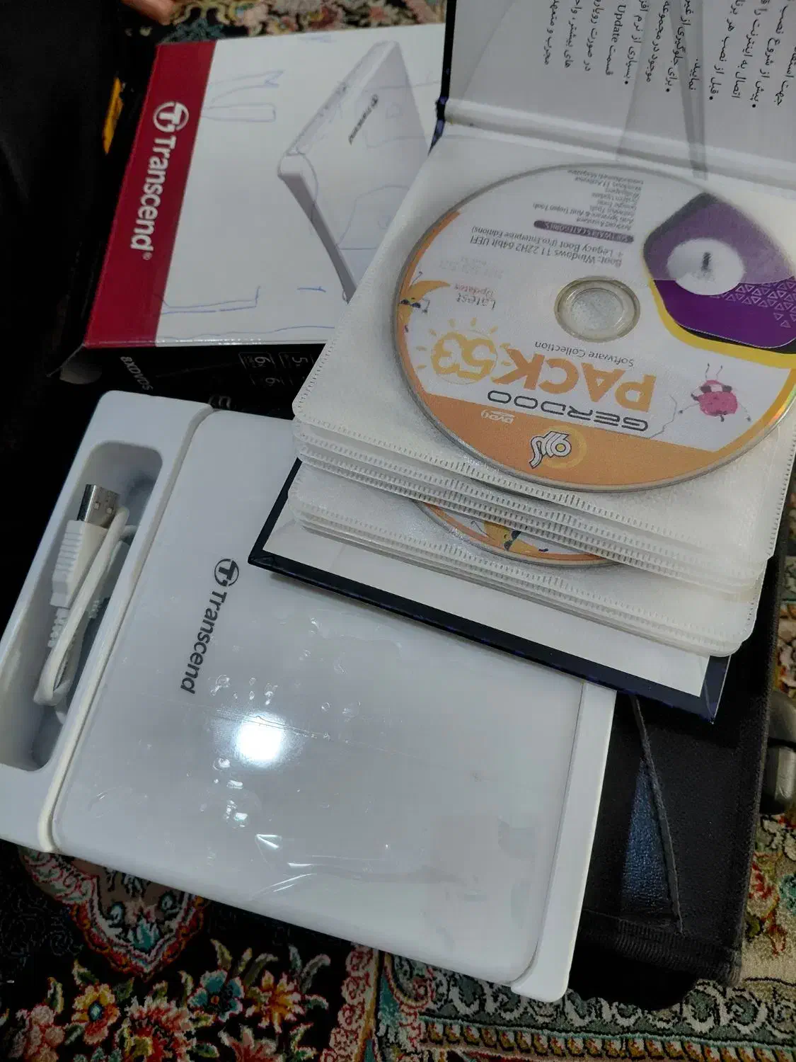 مجموعه پک گردو 2025 و DVD External Transcend|قطعات و لوازم جانبی رایانه|بومهن, |دیوار