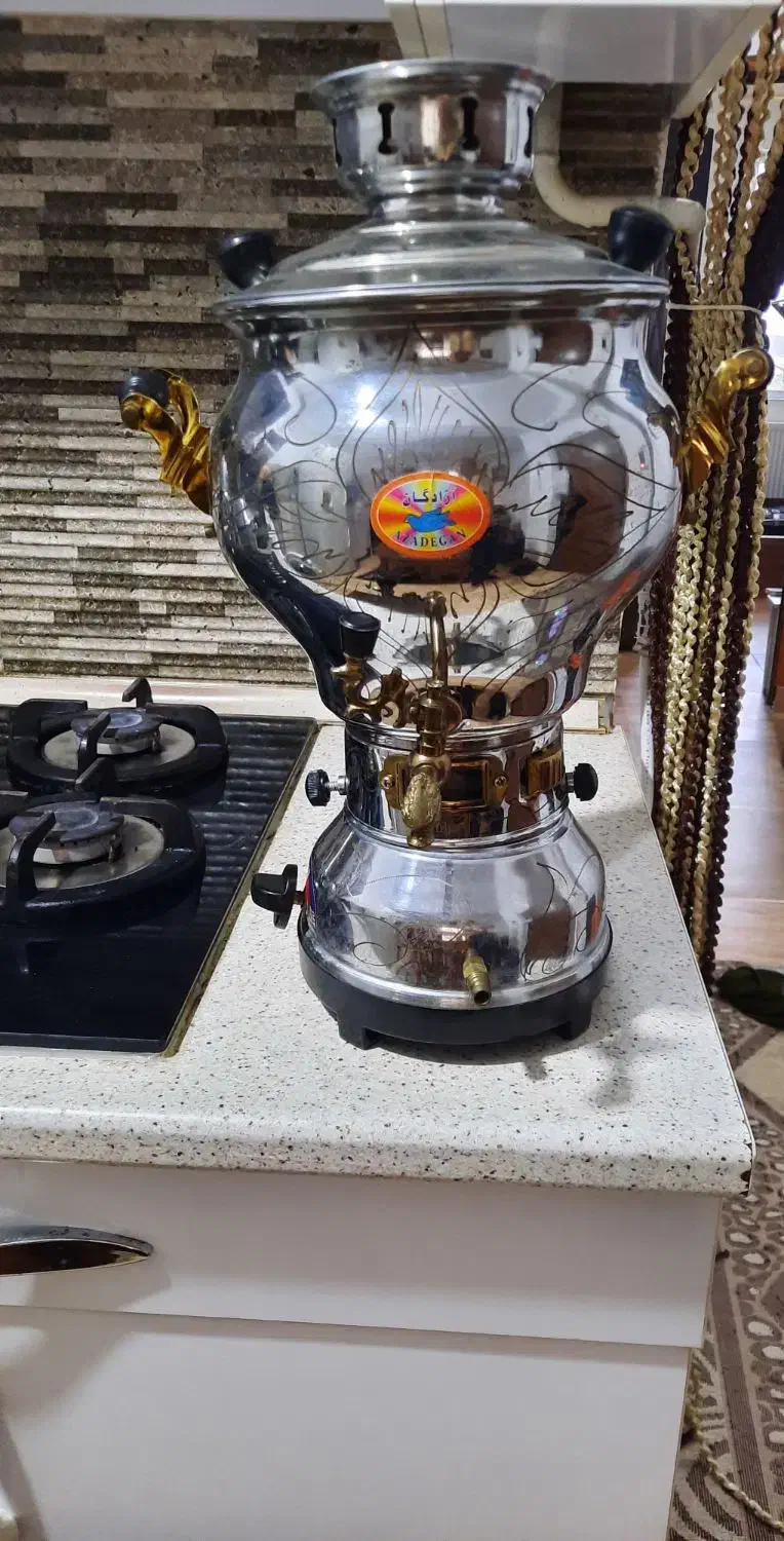 سماور گازی  ۴ لیتری|سماور، چای‌ساز، قهوه‌ساز|لاهیجان, بوجایه|دیوار