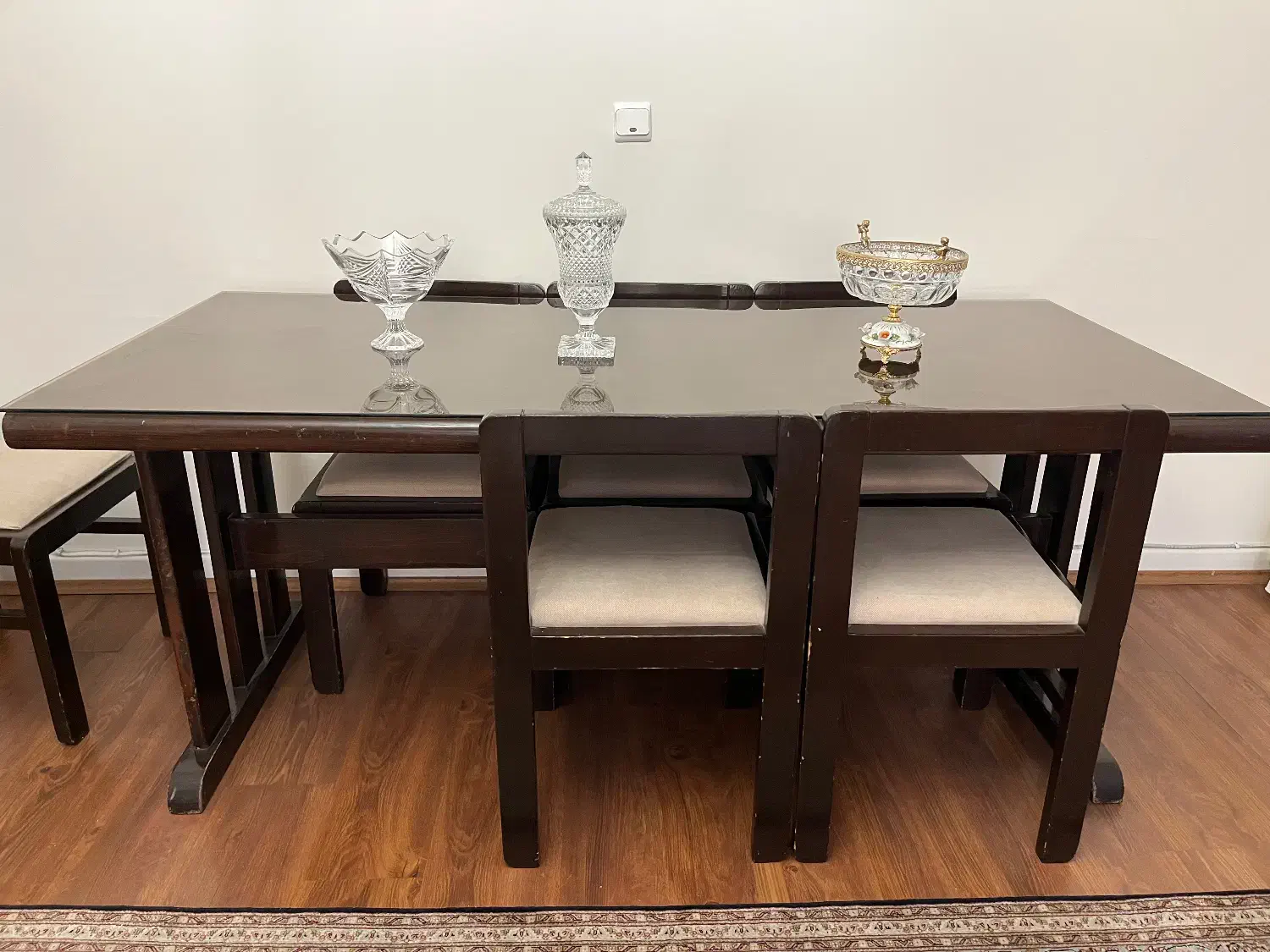 میز ناهارخوری ۶ نفره چوبی به همراه صندلی|میز و صندلی غذاخوری|تهران, شهرک چیتگر|دیوار