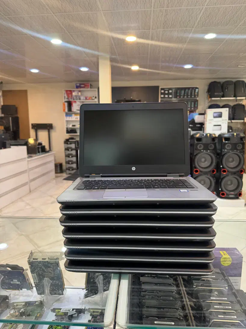لپتاپ اچ پی i5 نسل۷ تمیز با گارانتی و باتری نو|رایانه همراه|ساوه, |دیوار