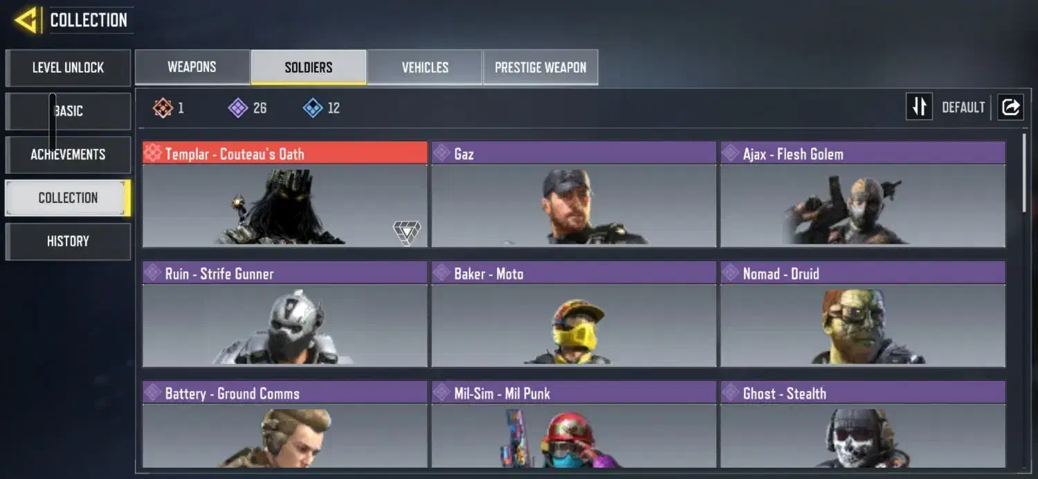 اکانت کالاف تمپلار|کنسول، بازی ویدئویی و آنلاین|شهرکرد, |دیوار