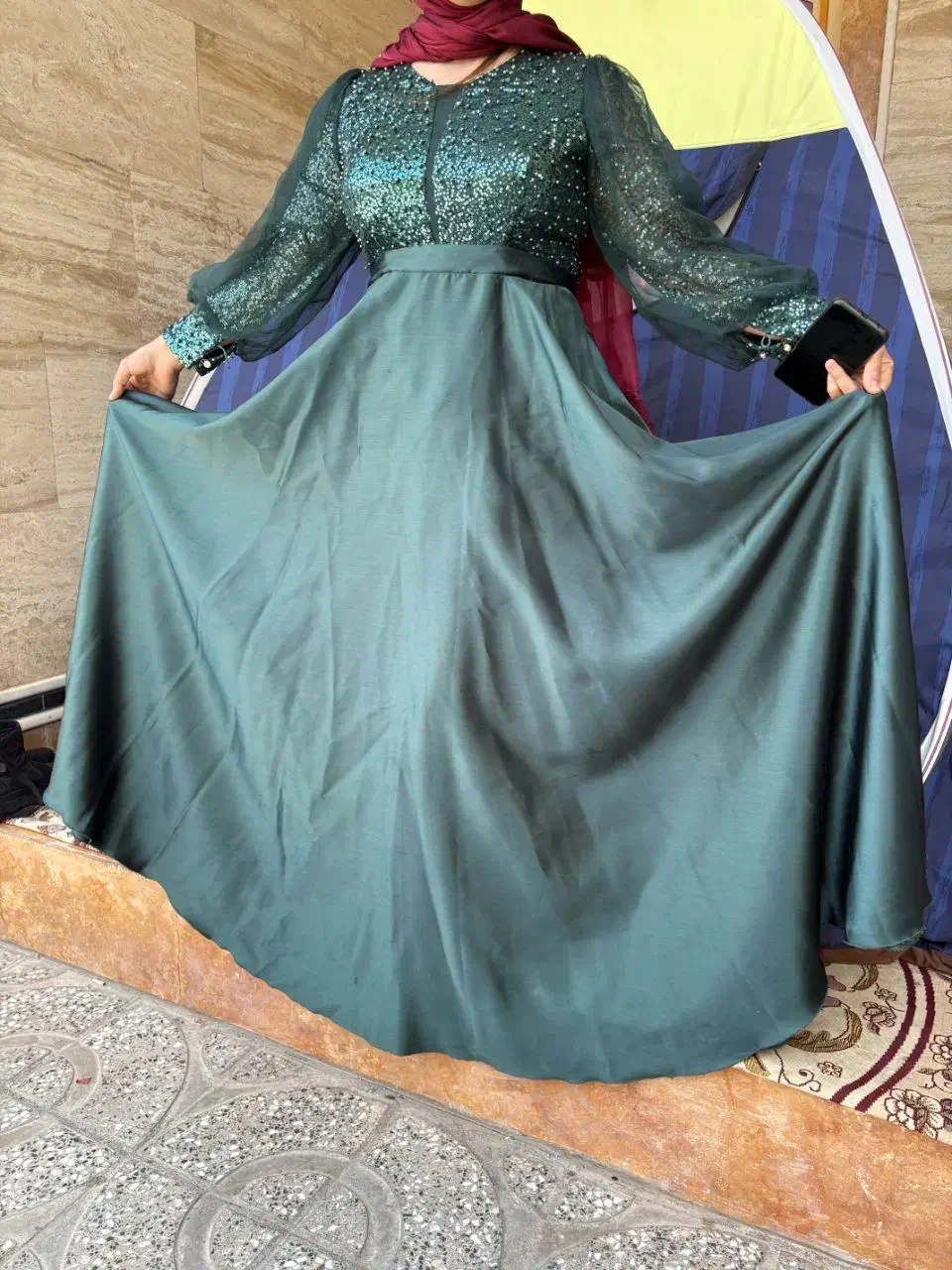 پیراهن مجلسی 44تا46|لباس|صالح آباد (ایلام), |دیوار