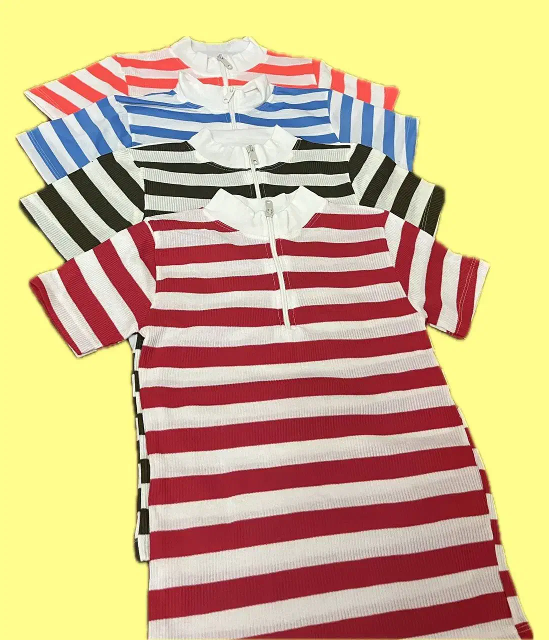 کراپ نیم زیپ راه راه|لباس|رشت, آب آسیاب|دیوار