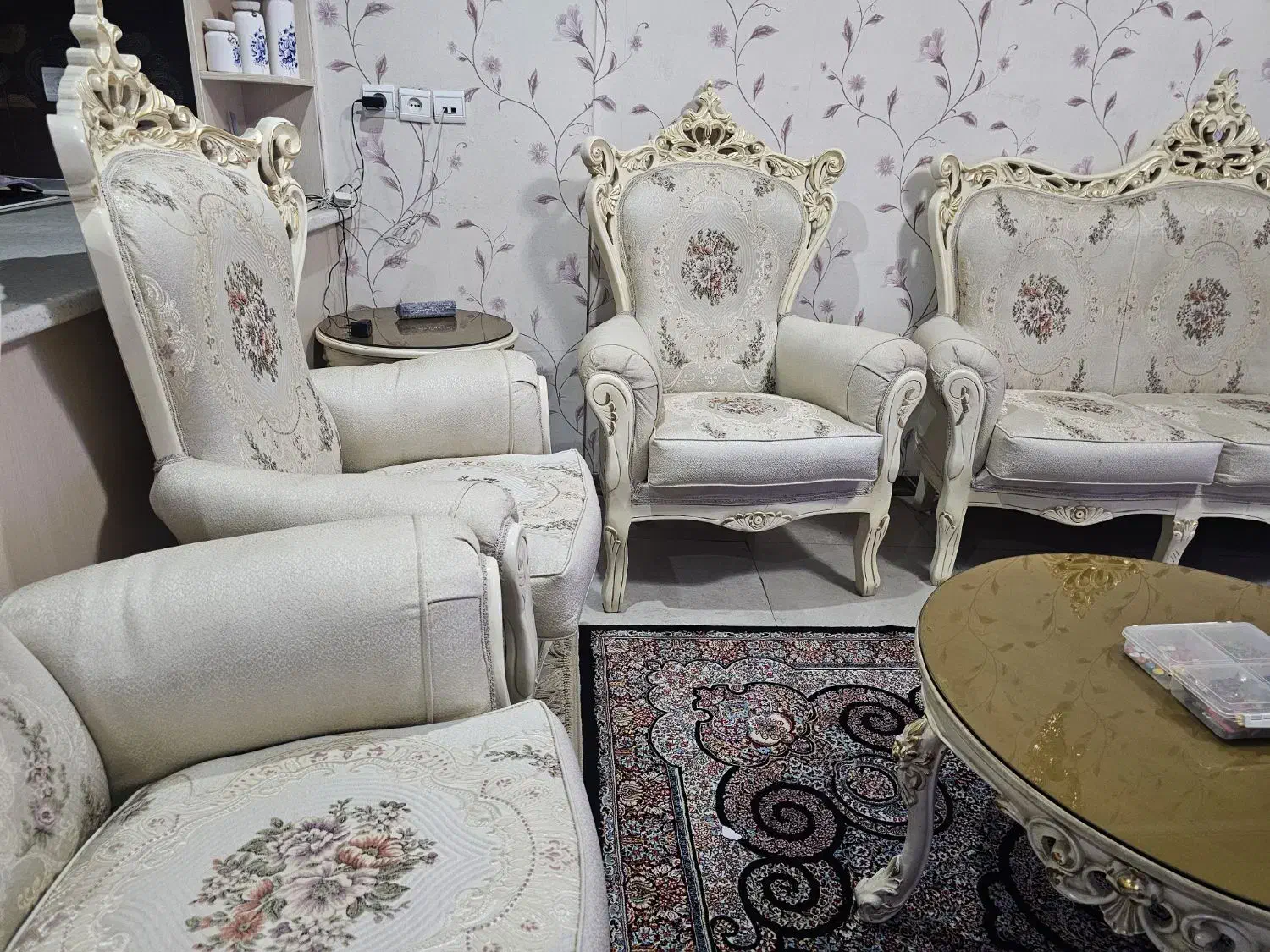 مبل ۹ نفره  استیل با قیمت استثنایی|مبلمان خانگی و میز عسلی|تهران, ستارخان|دیوار