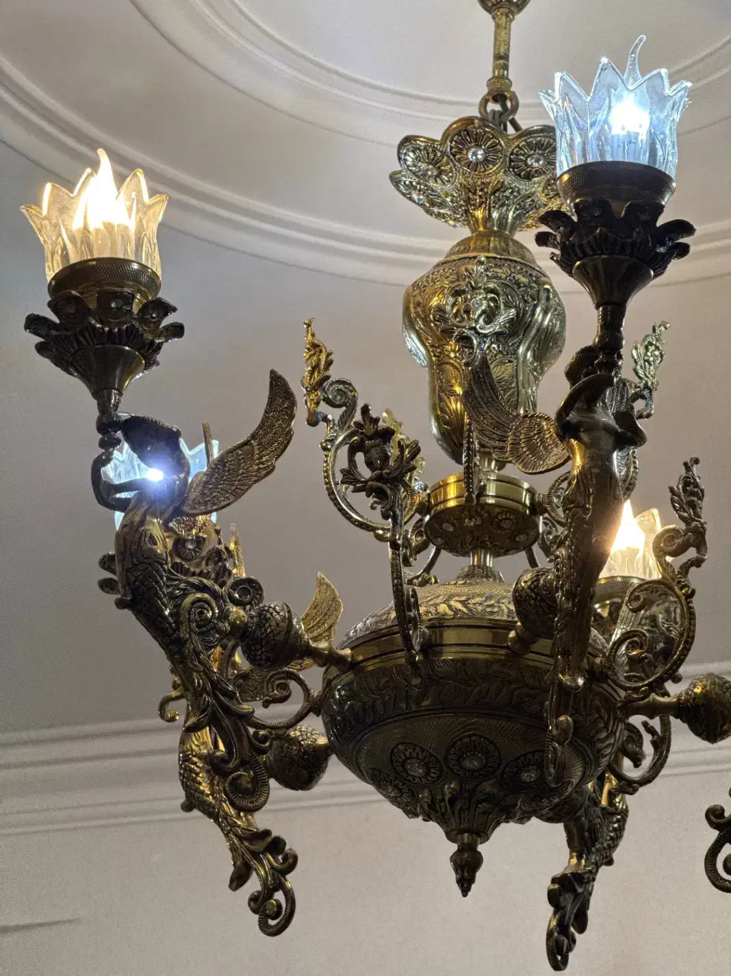 لوستر ۵ شاخه فرشته|لوستر و چراغ آویز|کرج, حسین آباد (اکبر آباد)|دیوار