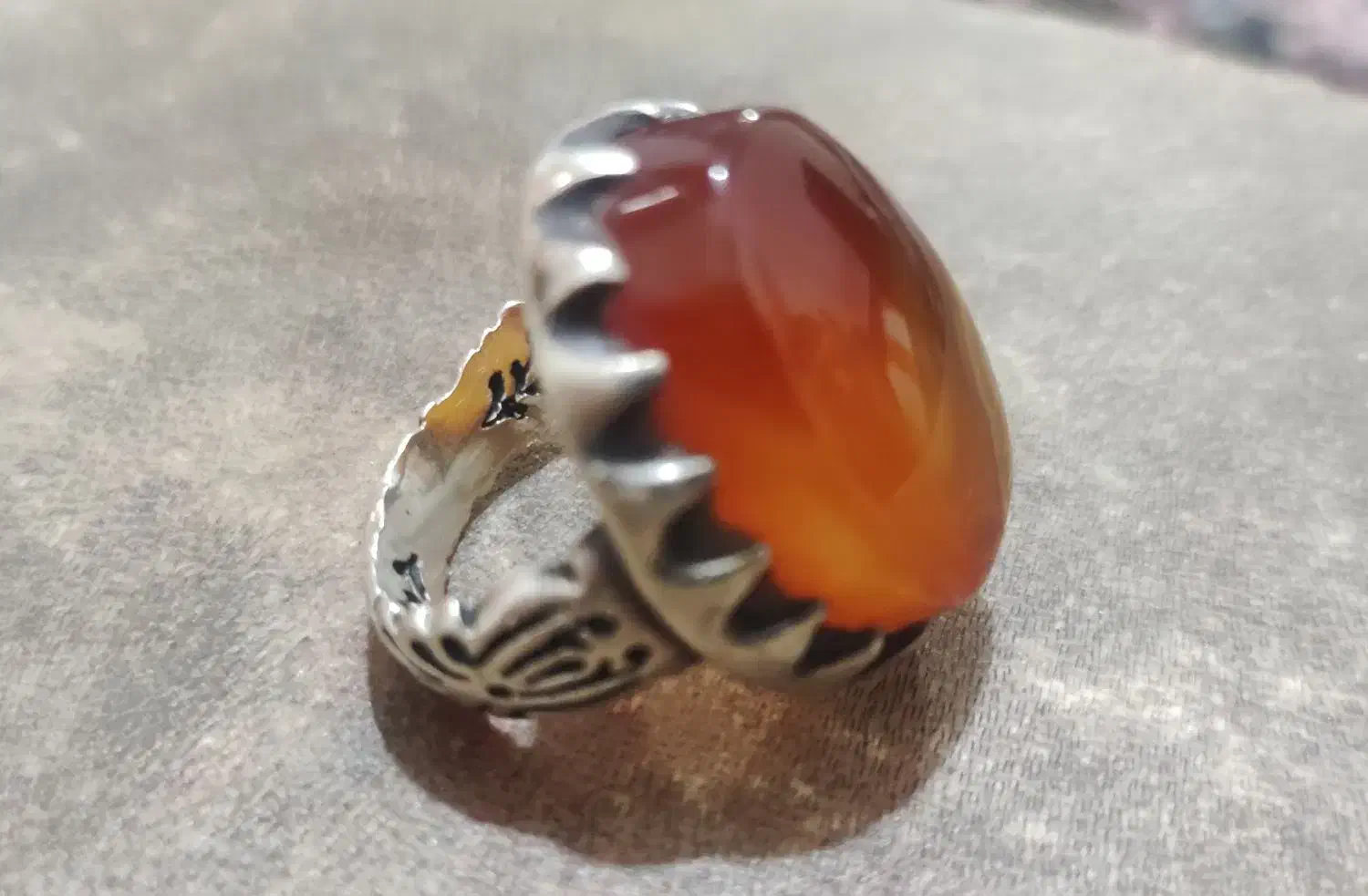 انگشتر نقره دست ساز|جواهرات|بندر امام خمینی, |دیوار