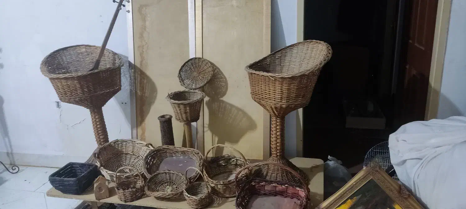 انواع سبد های حصیری و تابلوی چوبی|صنایع دستی و سایر لوازم تزئینی|اصفهان, بهارستان|دیوار