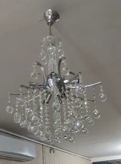 لوستر کریستالی8 شاخه|لوستر و چراغ آویز|خرمآباد, |دیوار
