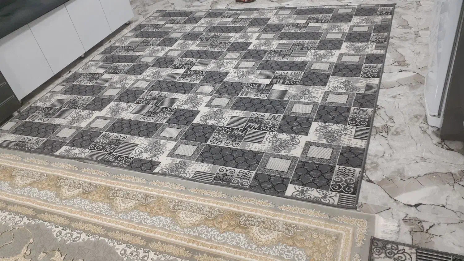 گلیم فرش نونو۶مترسرابله|گلیم، جاجیم، گبه|ایلام, |دیوار