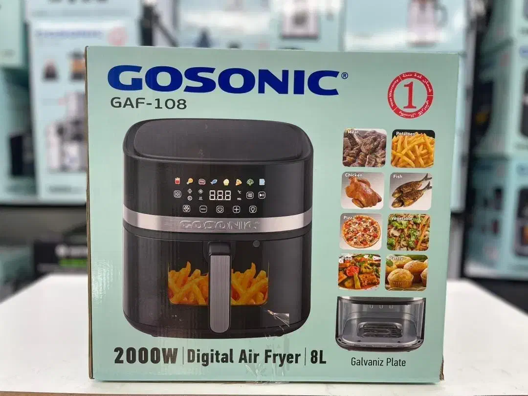 سرخکن گوسونیک 8 لیتری|اجاق گاز و لوازم برقی پخت‌وپز|گرگان, |دیوار