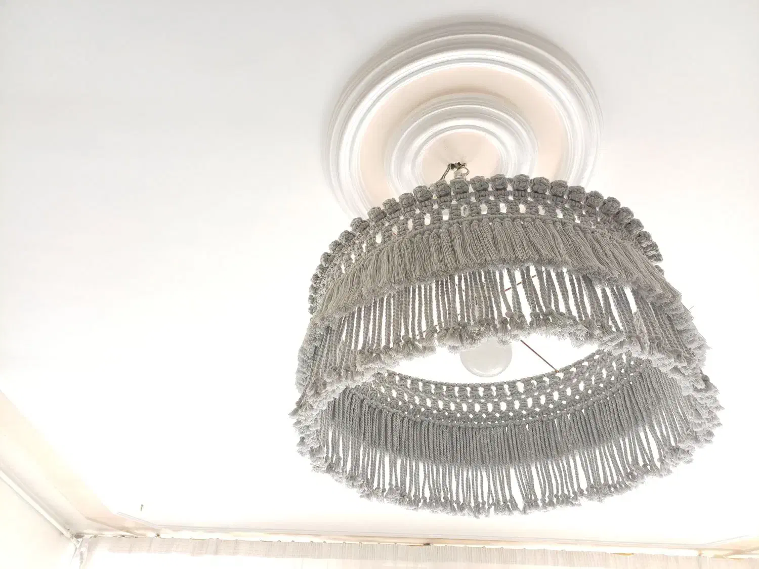 لوستر بزرگ قطر ۶۰ مکرومه|لوستر و چراغ آویز|تهران, پردیسان|دیوار