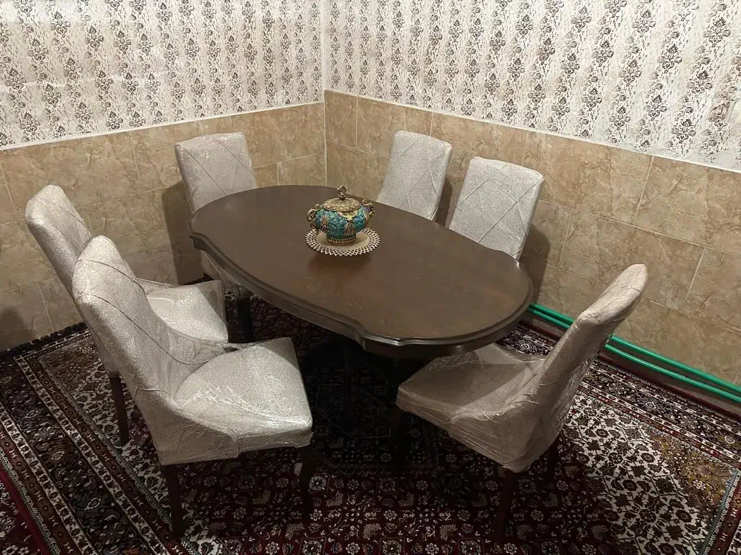 میز ناهارخوری ۶ نفره نونو تمام چوب راش اصل|میز و صندلی غذاخوری|شیراز, لشکری‎|دیوار