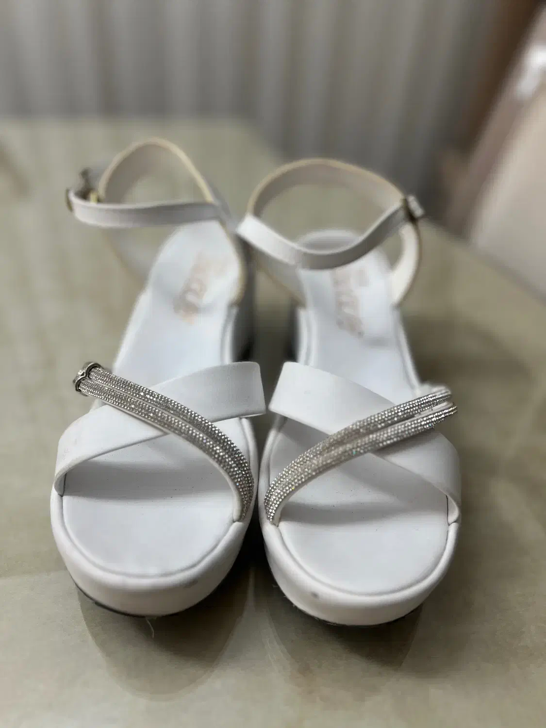 صندل مجلسی سفید|کیف، کفش، کمربند|قزوین, |دیوار