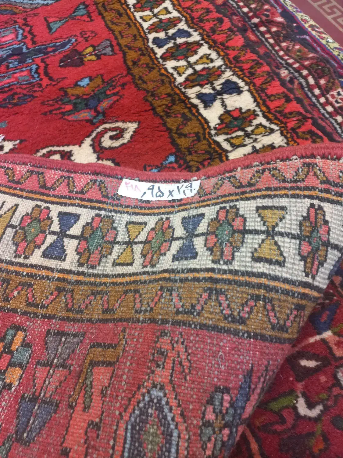 کناره ۲/۹۰×۹۵/|فرش|تبریز, |دیوار