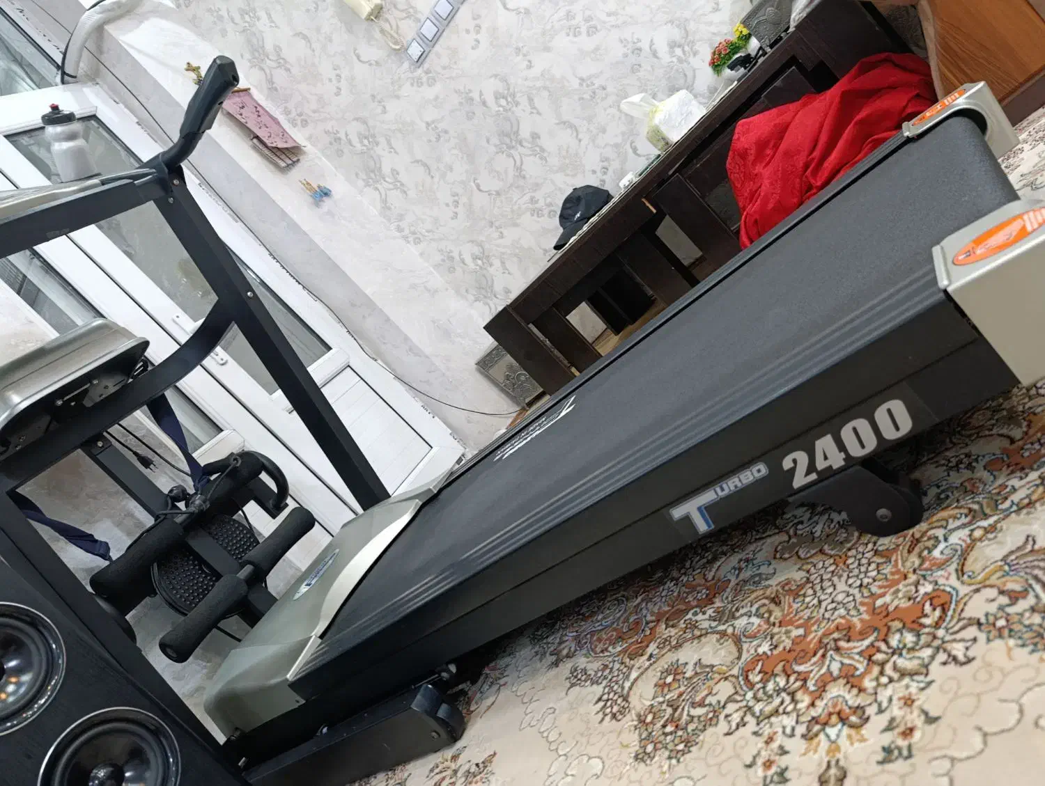 تردمیل ۵ کاره اصل تایوان به همراه جک بالابر سطح|تجهیزات ورزشی|خوی, |دیوار