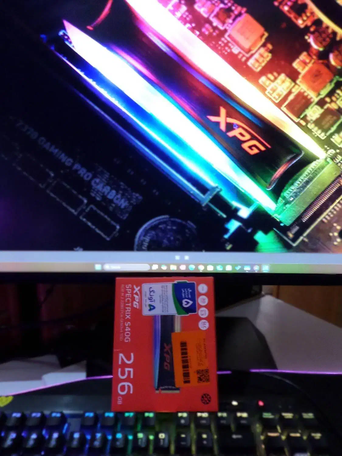 SSD 256gig Adata Spectrix S40G|قطعات و لوازم جانبی رایانه|تهران, نجات اللهی|دیوار