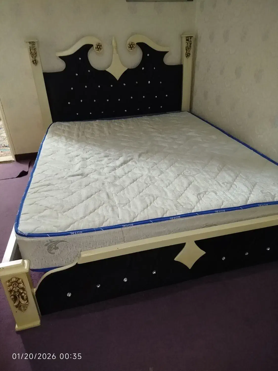 تخت دو نفره همراه با تشک|تخت و سرویس خواب|تهران, جوادیه تهرانپارس|دیوار