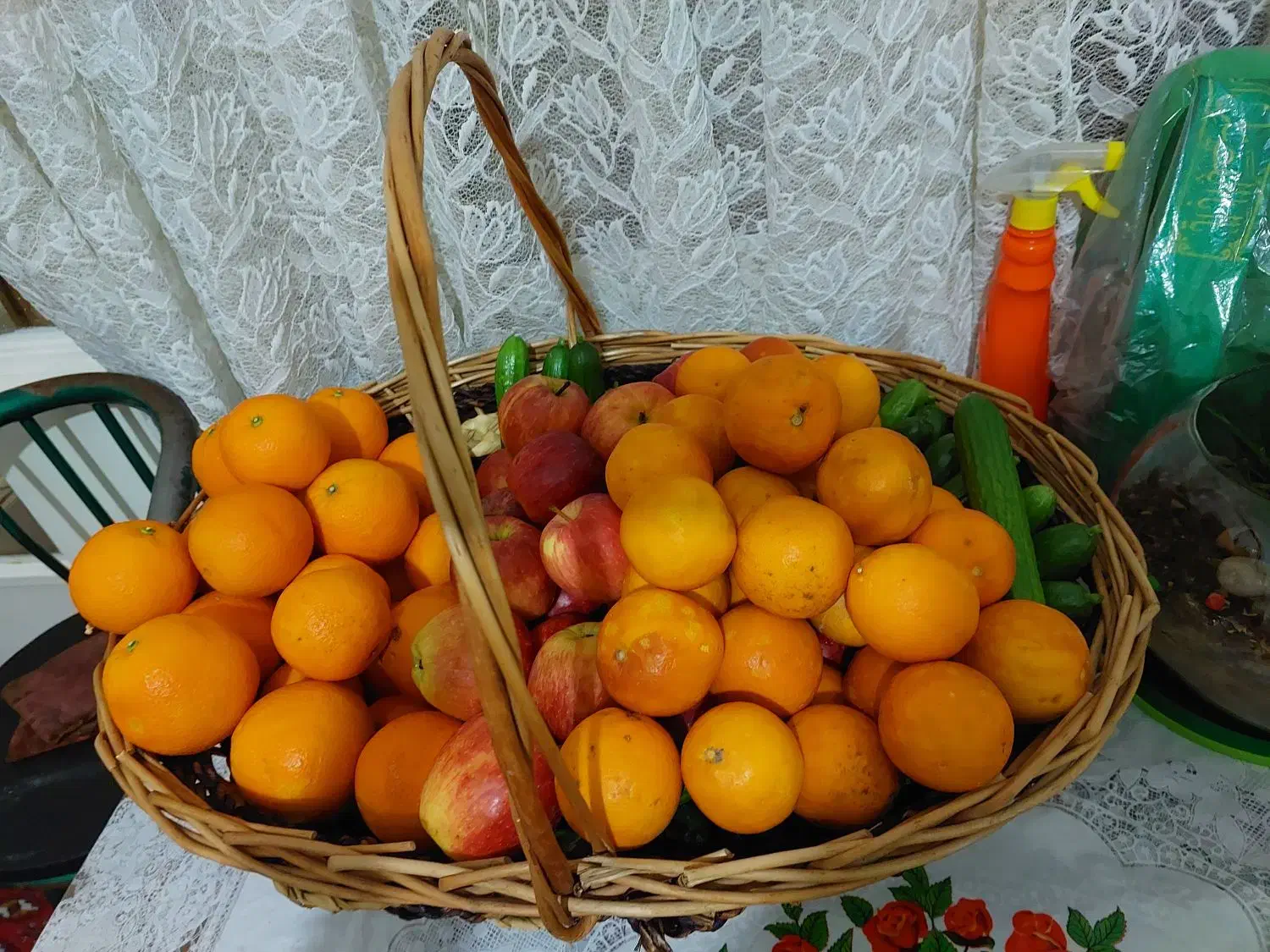 سبد چوبی بزرگ|صنایع دستی و سایر لوازم تزئینی|تهران, شهرک گلها (تهرانسر)|دیوار