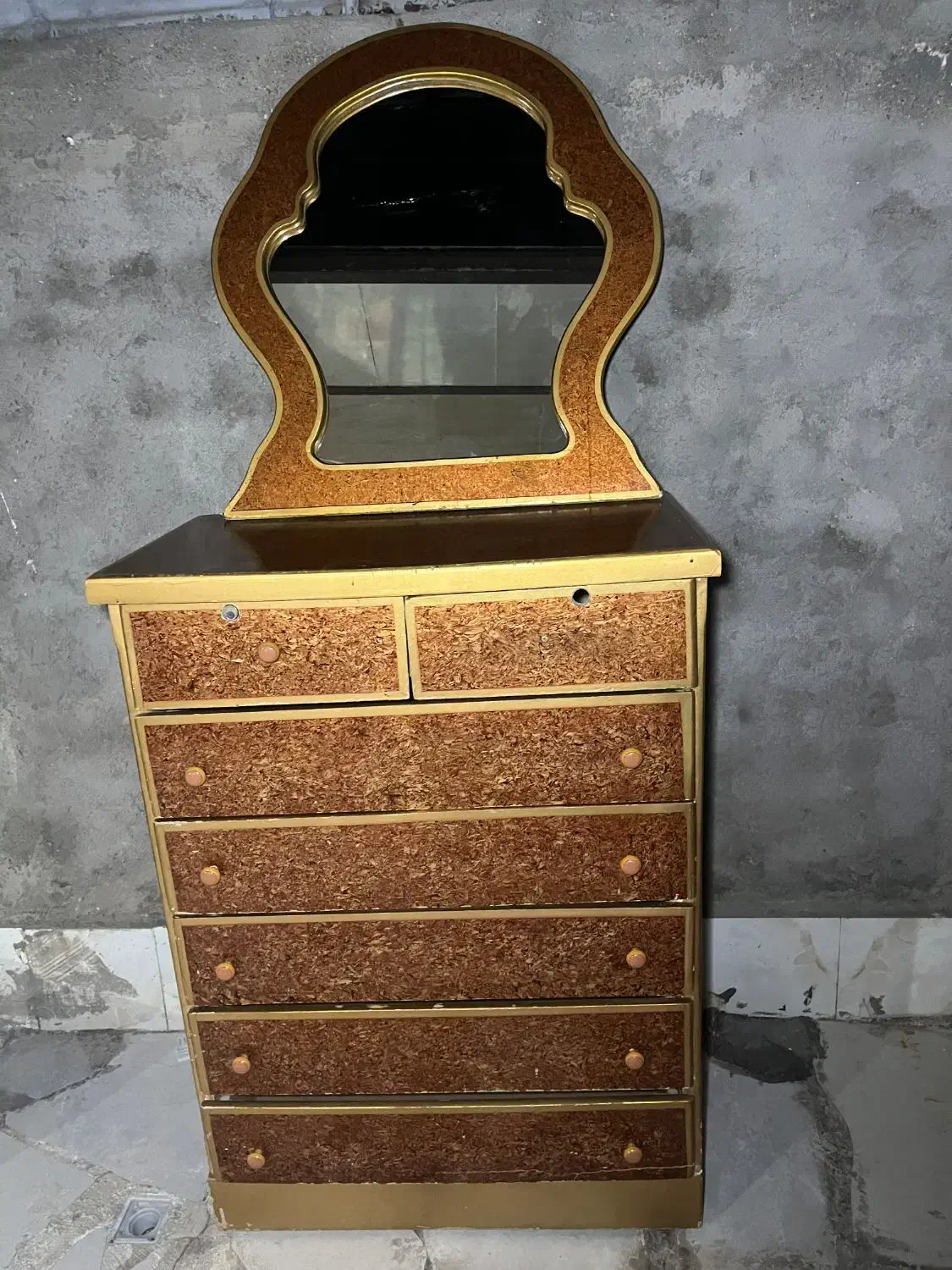 میز دراور همراه با آینه|جاکفشی، کمد، دراور|ساوه, |دیوار