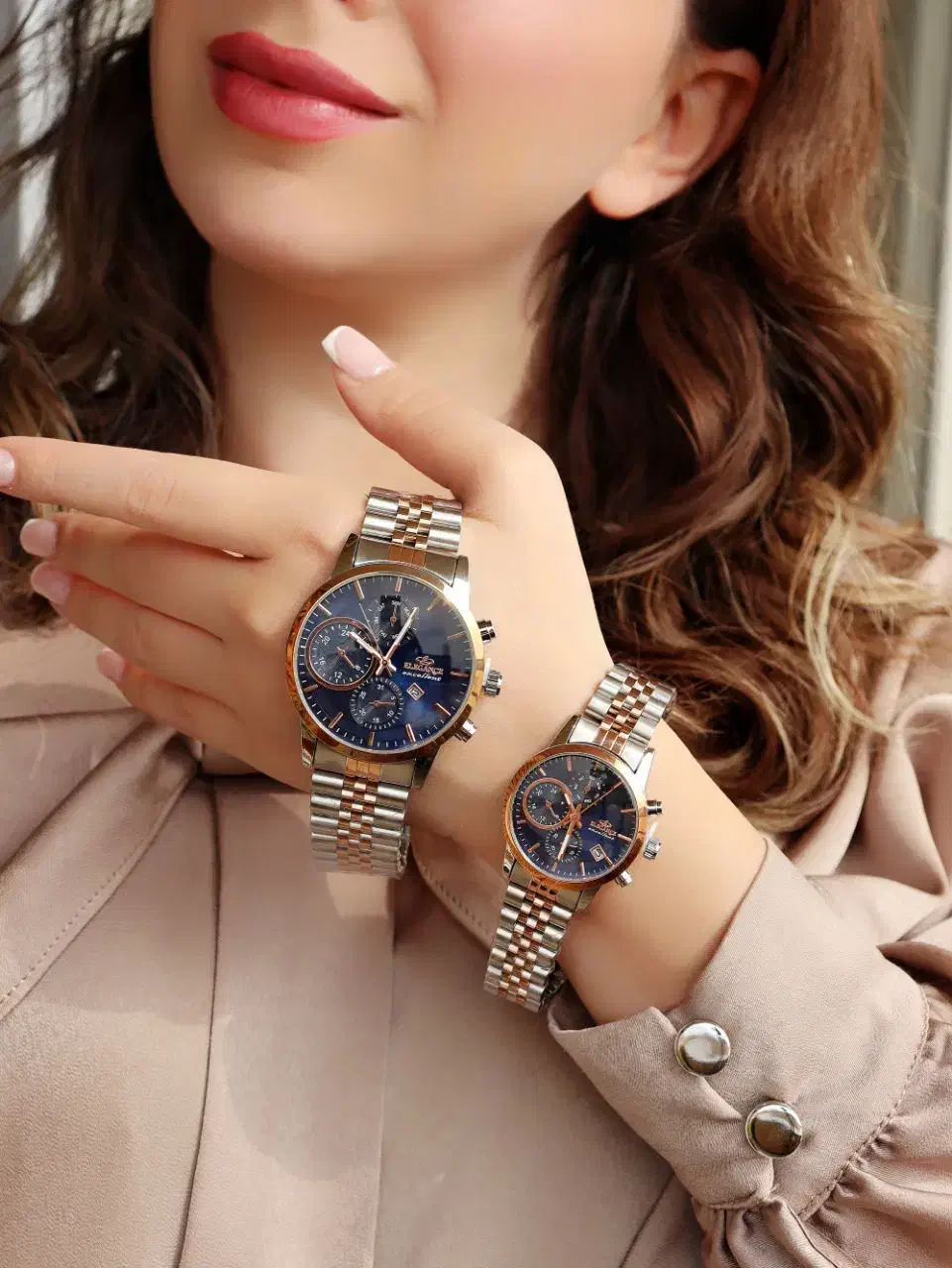 +ساعت های شیک کادویی ست فلزی زنانه *مردانه.|ساعت|اصفهان, احمدآباد|دیوار