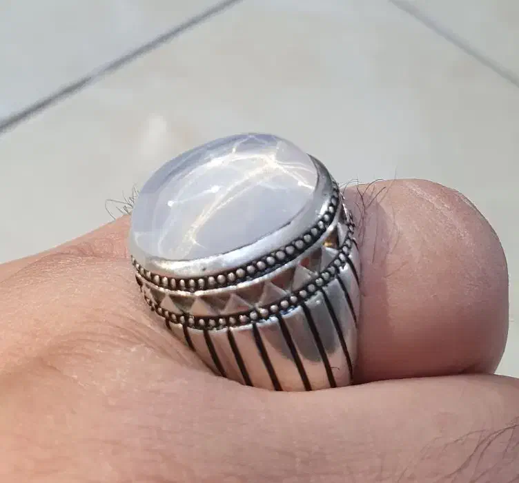 انگشتر استار سفید با رکاب استاد رسول|جواهرات|تهران, شهرک طالقانی|دیوار