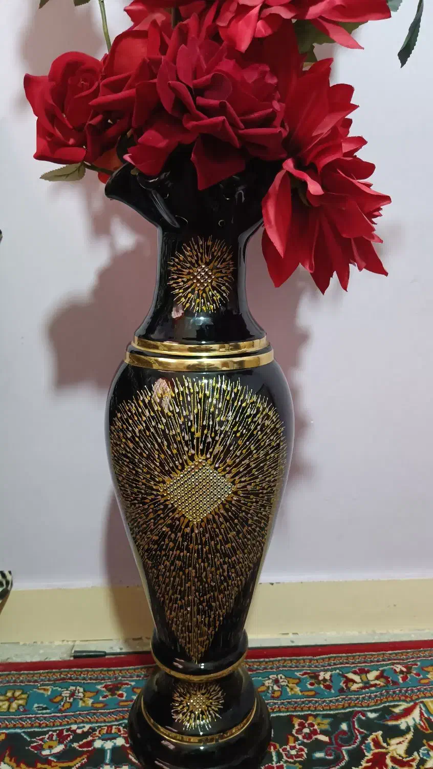 گل و گلدان زیبا|گل مصنوعی|خرم‌آباد, |دیوار