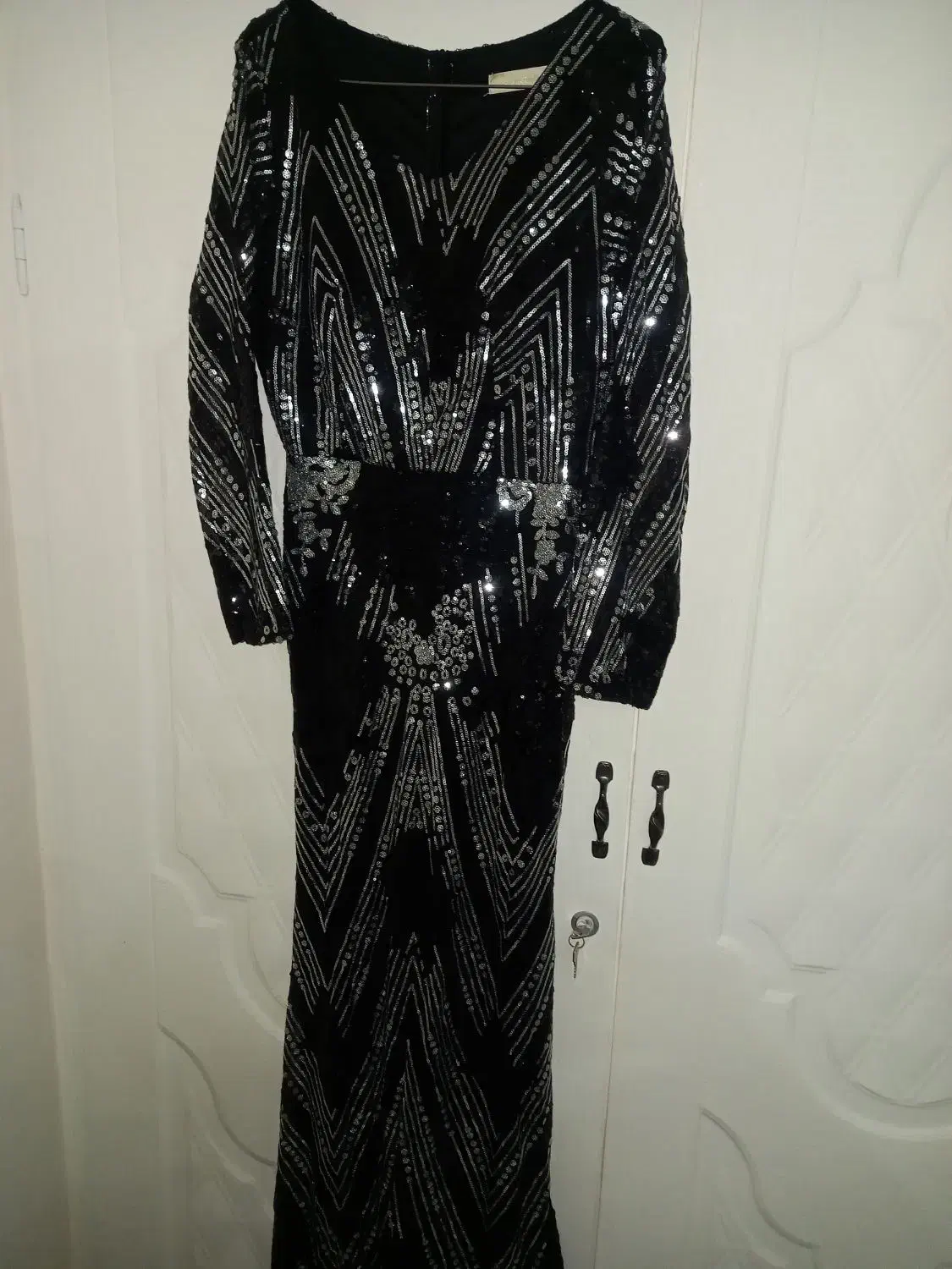 پولک دوزی مشکی نقره ای|لباس|تهران, والفجر (افسریه)|دیوار