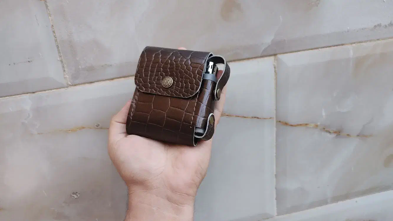 کیف سیگار و فندک کمری چرم‌ طبیعی گاوی دستدوز|کیف، کفش، کمربند|نجف‌آباد, ویلاشهر|دیوار