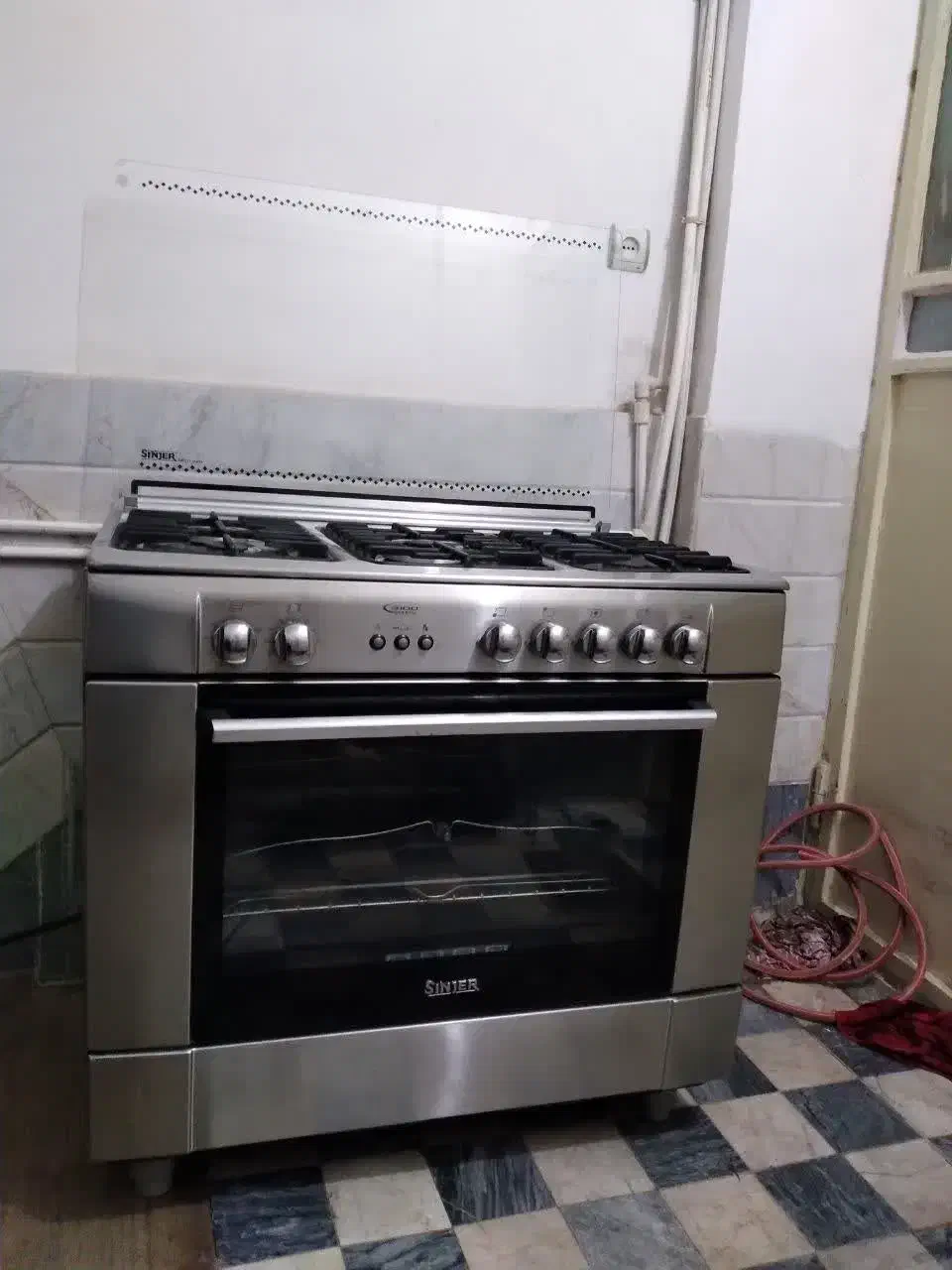 فرگاز  سینجر تمام استیل تمیز وسالم|اجاق گاز و لوازم برقی پخت‌وپز|قم, نخودی|دیوار