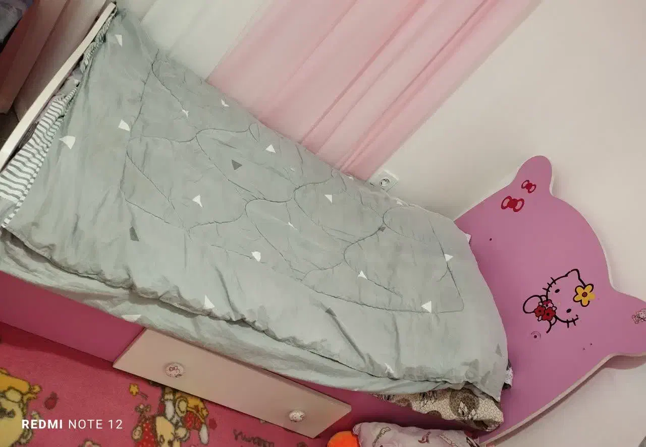 سرویس خواب کودک دخترانه|تخت و سرویس خواب|گرگان, |دیوار