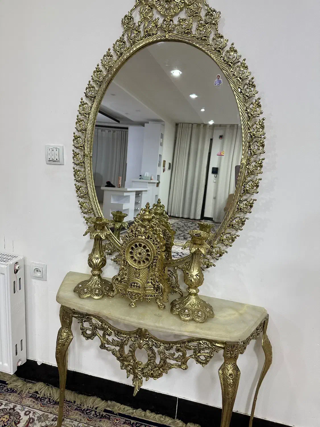 اینه و کنسول فلزی|بوفه، ویترین، کنسول|یاسوج, |دیوار