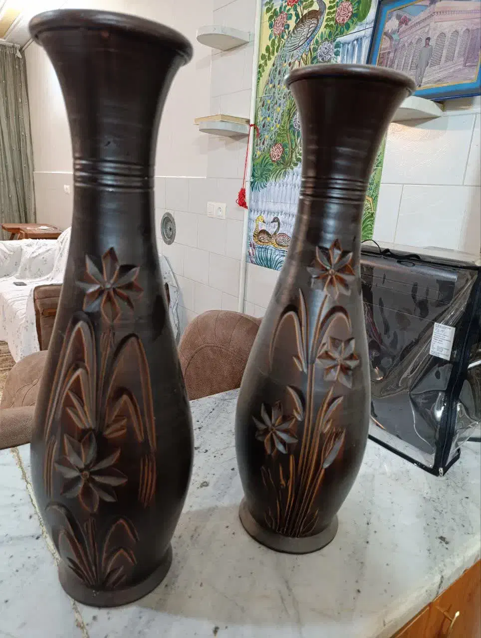 گلدان|گل و گیاه طبیعی|اصفهان, سرشبادران|دیوار