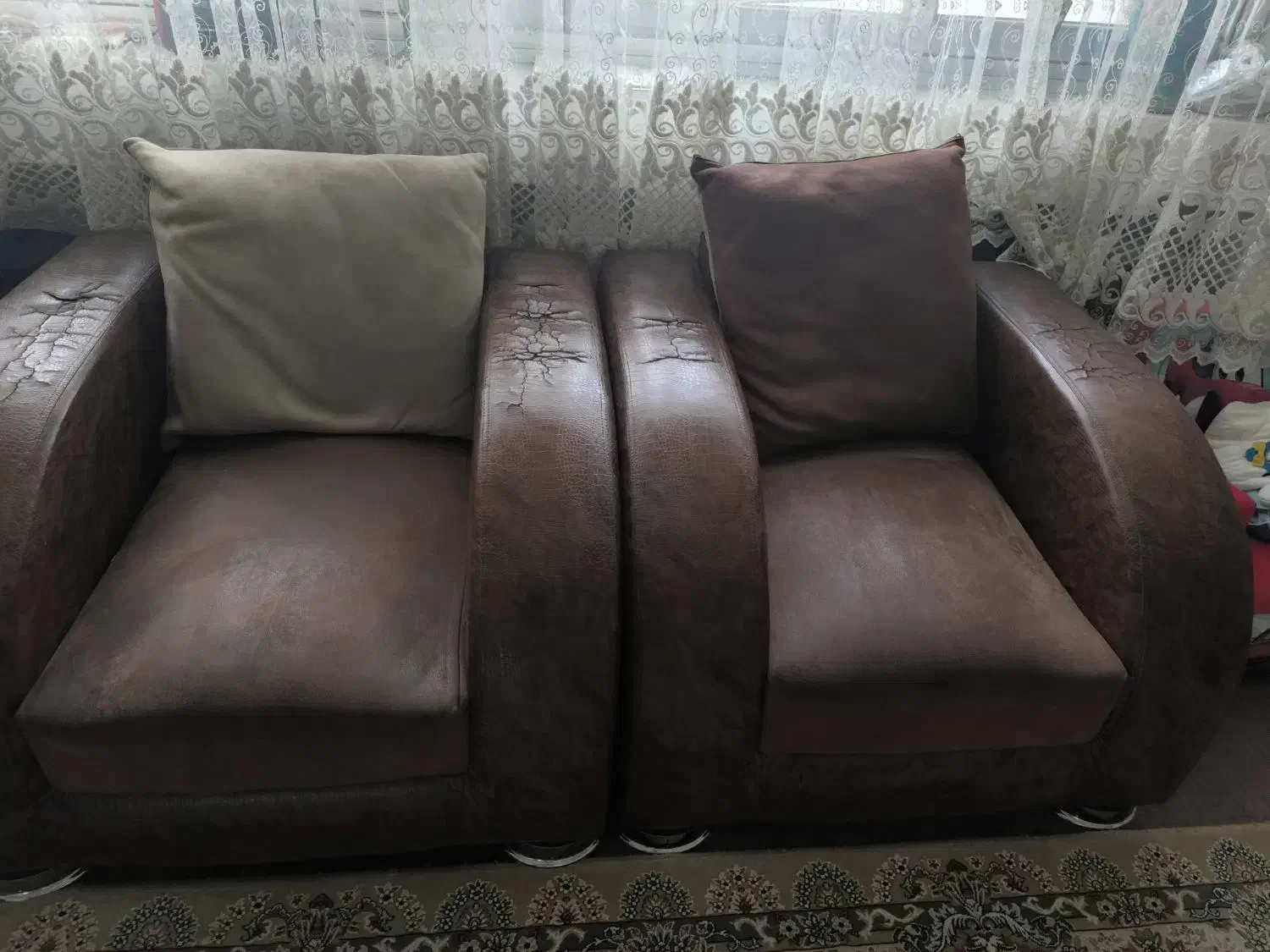 مبلمان هشت نفره ال همراه با میز عسلی|مبلمان خانگی و میز عسلی|تهران, شهرک محلاتی|دیوار