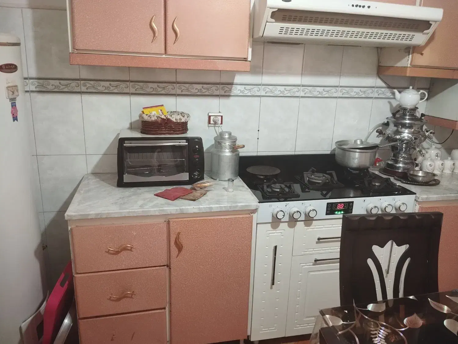 کابینت فلزی کامل به همراه هود|آبچکان و نظمدهنده ظروف|ملایر, |دیوار