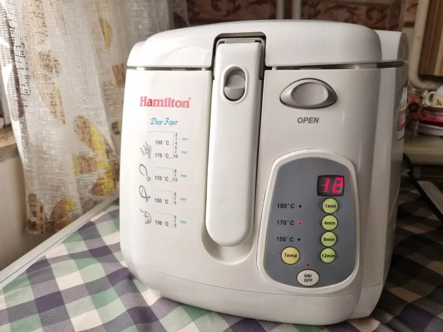 سرخ کن برقی (با روغن) همیلتون «نو» با جعبه|اجاق گاز و لوازم برقی پختوپز|بندر انزلی, بی بی حوریه|دیوار