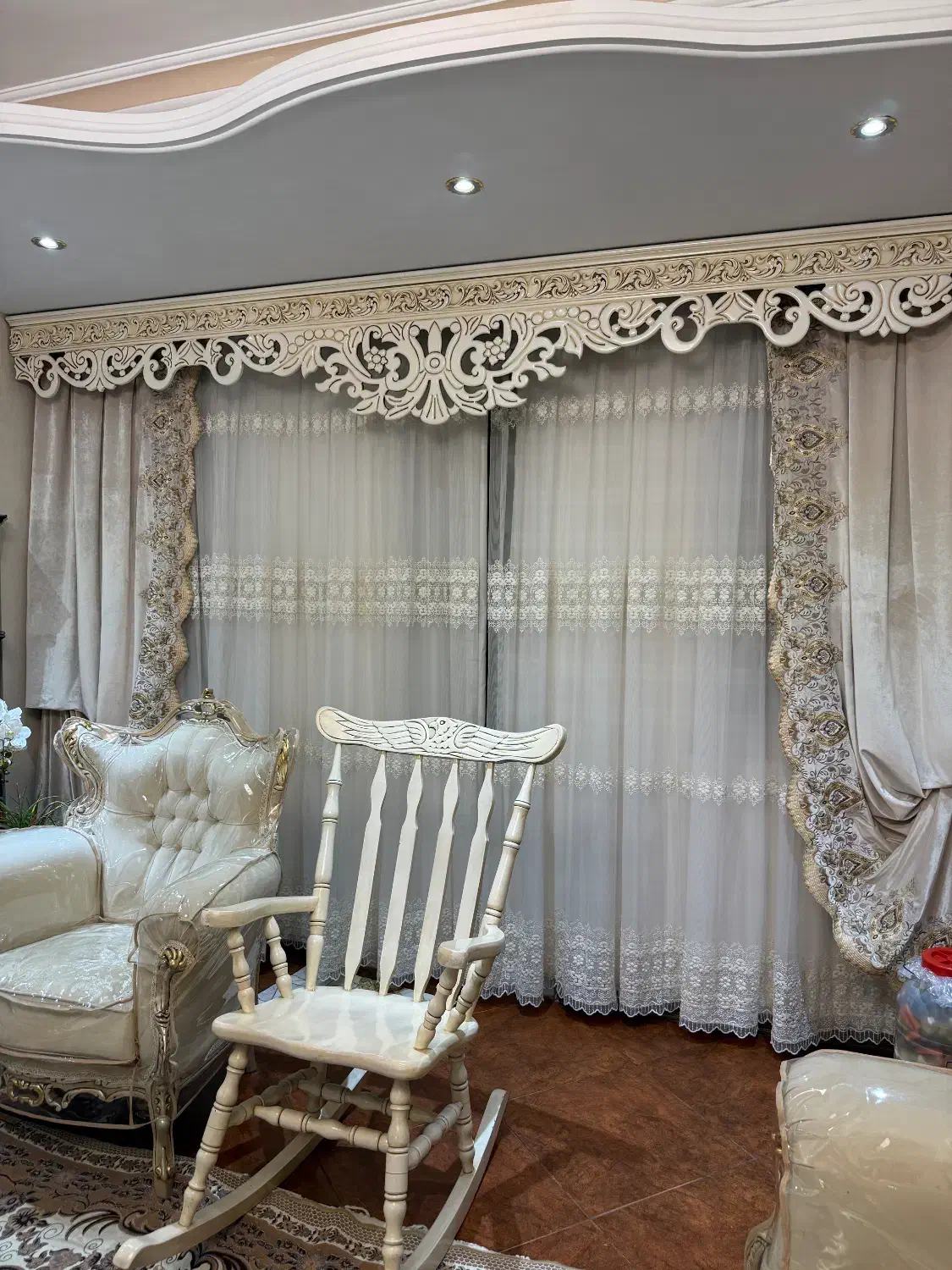 پرده حال پذیرایی|پرده، رانر، رومیزی|هشتگرد, هشتگرد قدیم|دیوار