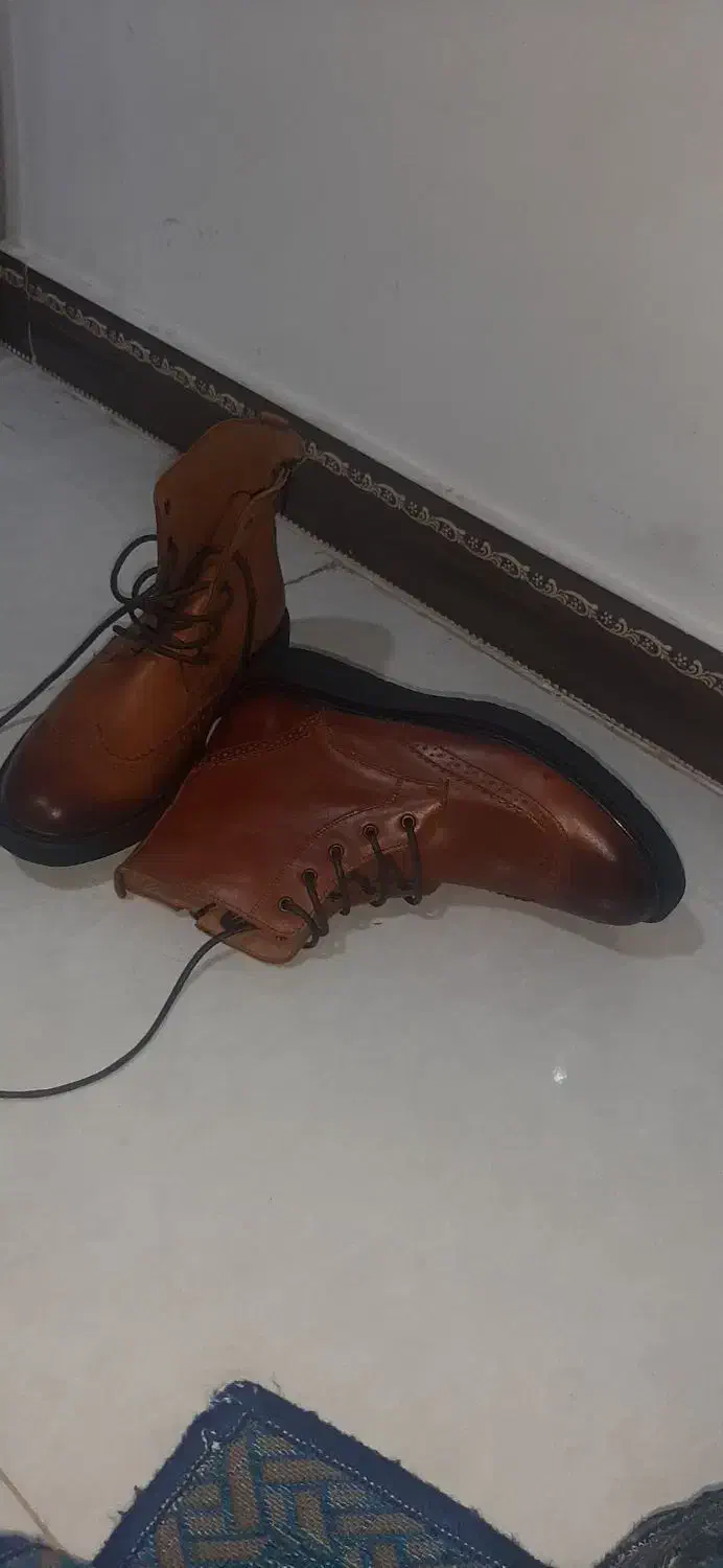 بوت چرم اورجینال مارک بوگاتی|کیف، کفش، کمربند|ری, سیزده آبان|دیوار