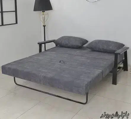 مبل تخت خواب شو پایه فلزی|تخت و سرویس خواب|نهبندان, |دیوار