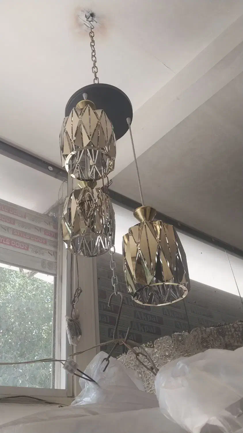 لوستراشپزخانه ۳شعله  اویز|لوستر و چراغ آویز|پاکدشت, خاتون آباد|دیوار