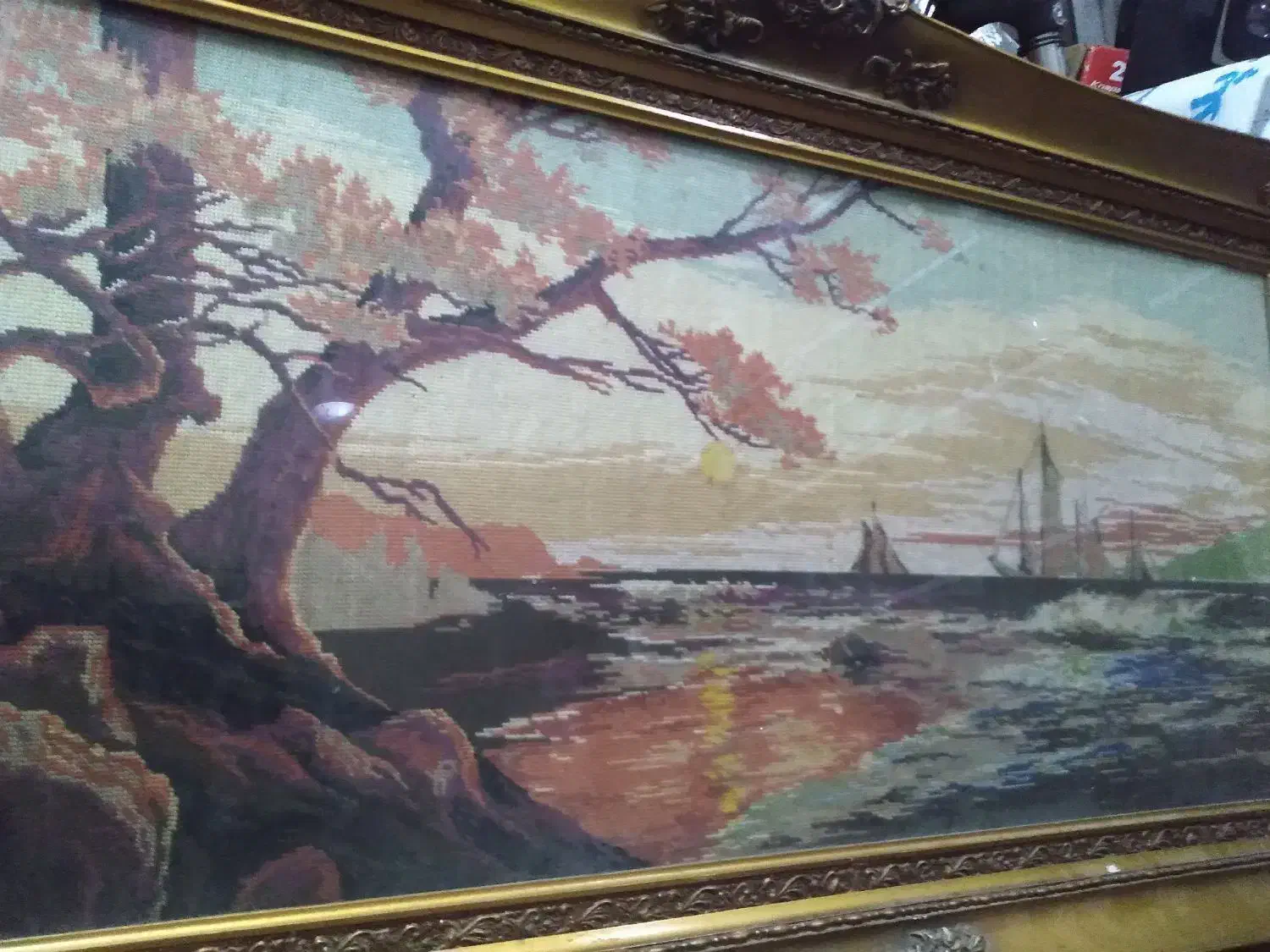 تابلو دست بافت|تابلو فرش|رودهن, |دیوار