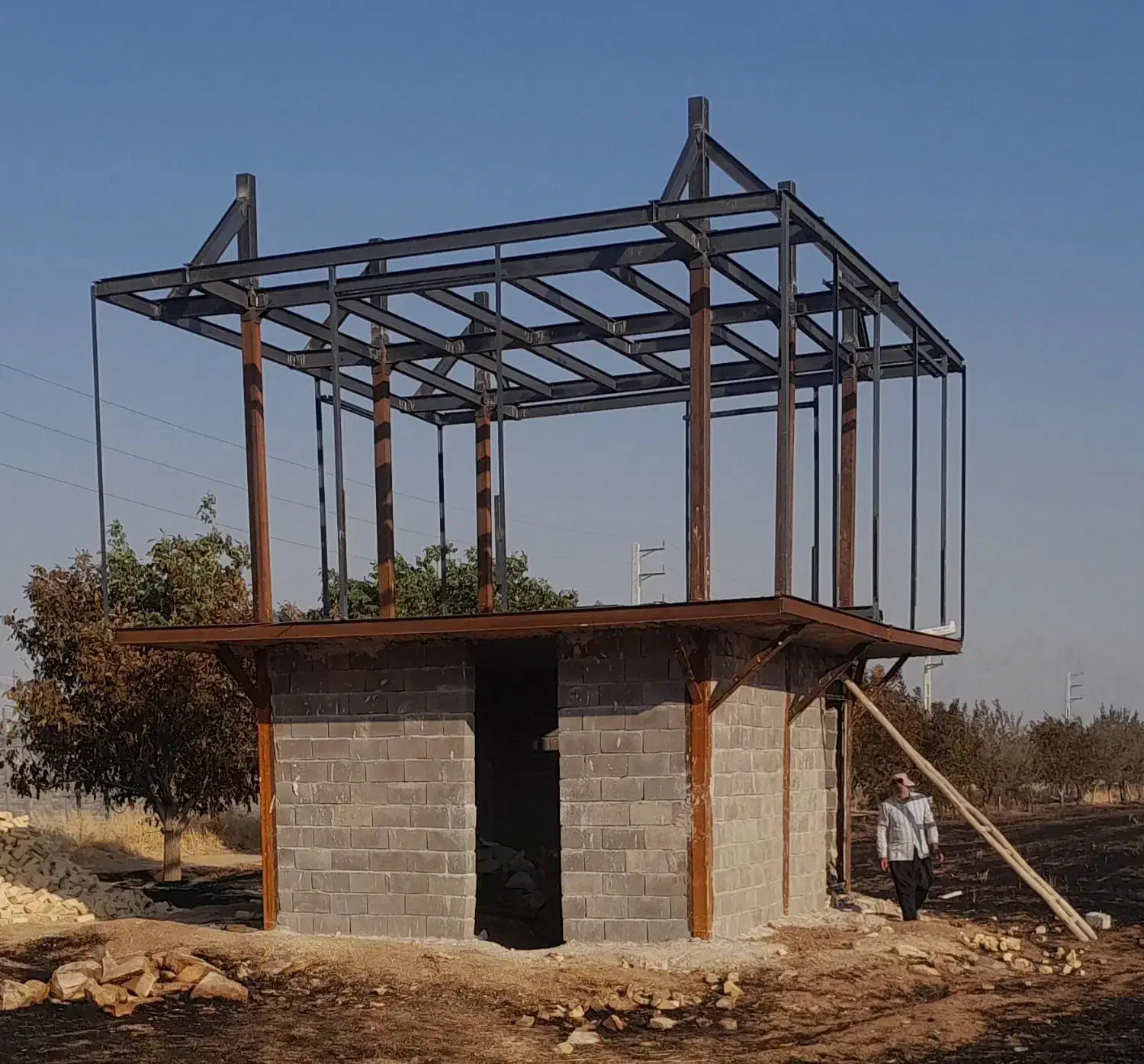 جوشکار ی.والپست . نبشی کشی .نصب تیرچه فوم|خدمات پیشه و مهارت|کرمانشاه, |دیوار