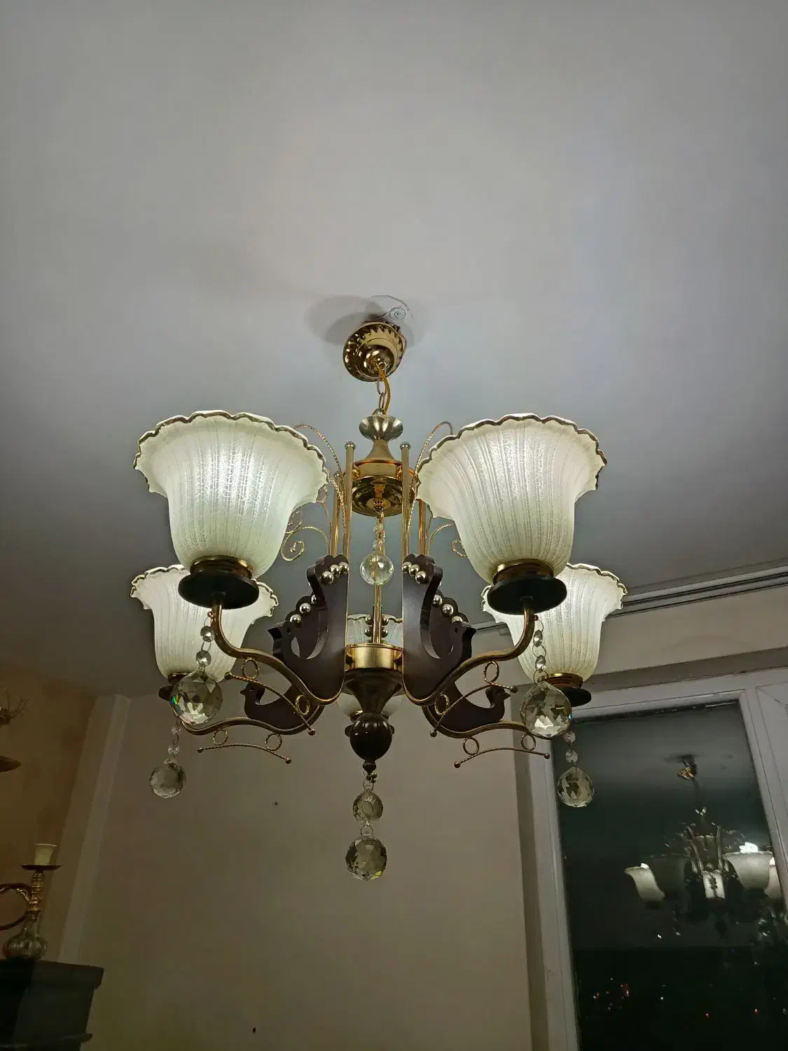 دوعددلوسترکاملاسالم|لوستر و چراغ آویز|کرمان, |دیوار