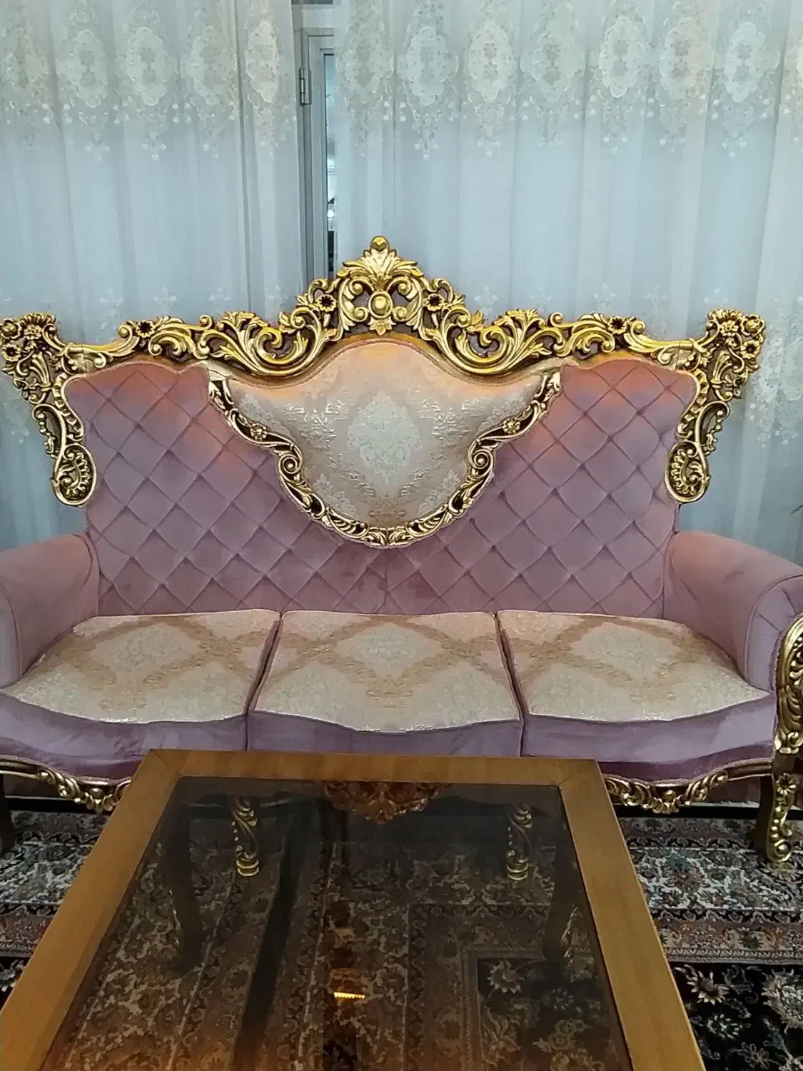 فروش مبل سلطنتی نه نفره|مبلمان خانگی و میز عسلی|لردگان, |دیوار