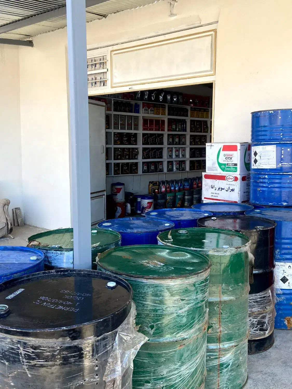 بشکه ورق ضخیم|ظروف نگهدارنده، پلاستیکی، یک‌بارمصرف|گنبد کاووس, |دیوار