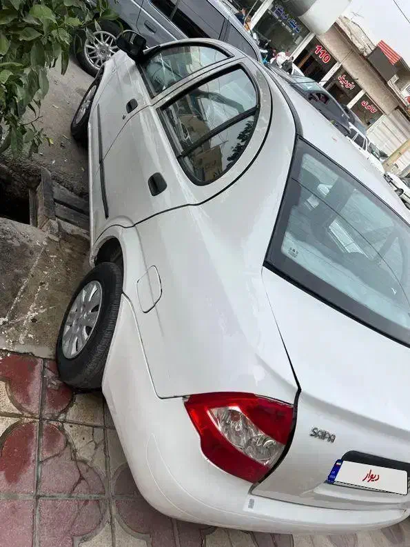 تیبا صندوقدار ۹۶ سفید|خودرو سواری و وانت|کازرون, |دیوار