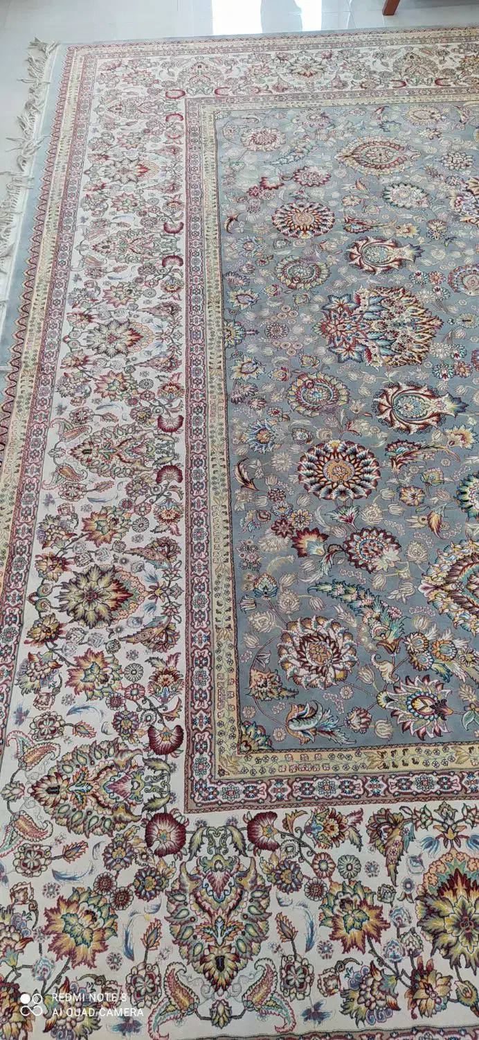 یک تخته فرش ۱۲ متری رنگ فیلی نقره ای|فرش|اهواز, گلستان|دیوار