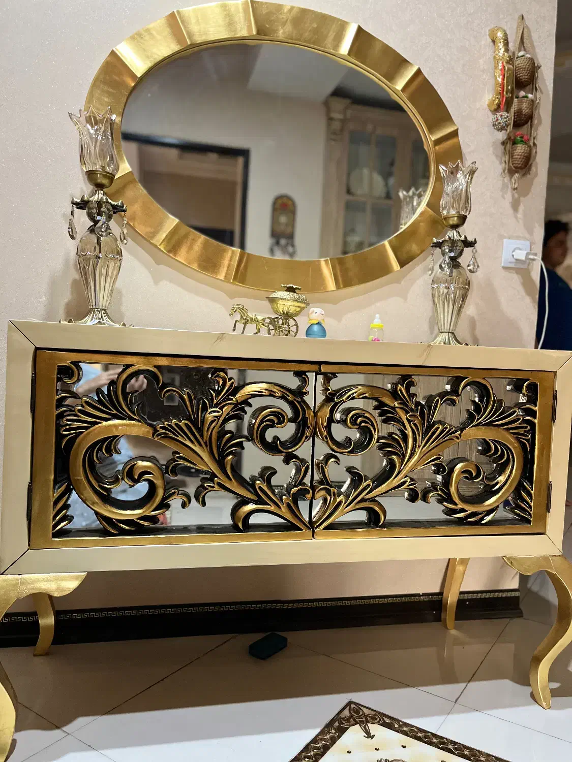 اینه کنسول|بوفه، ویترین، کنسول|گلستان (تهران), |دیوار